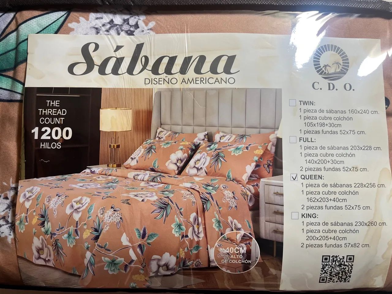 Jogo de lençol Queen 4 peças 