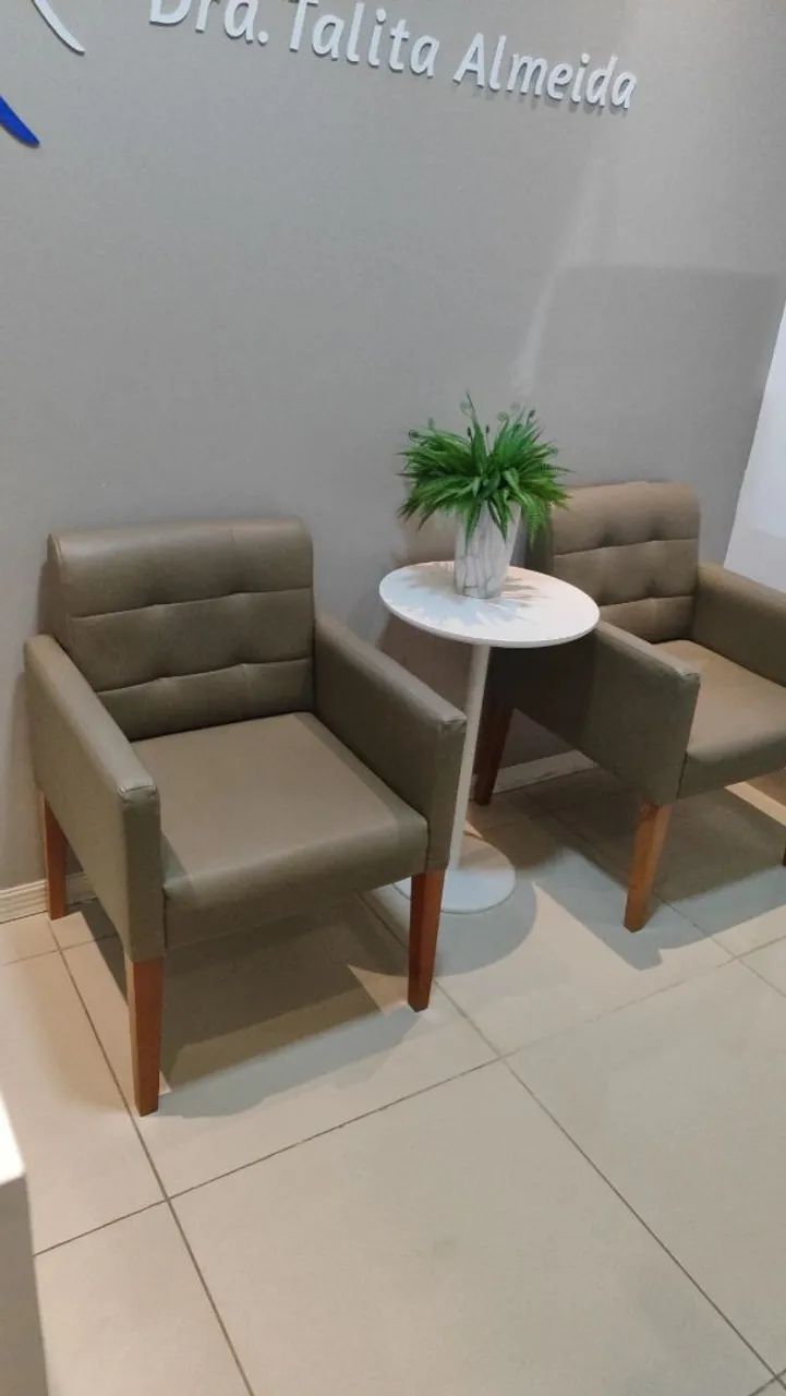 Poltronas de Couro Elegantes - Foto 3