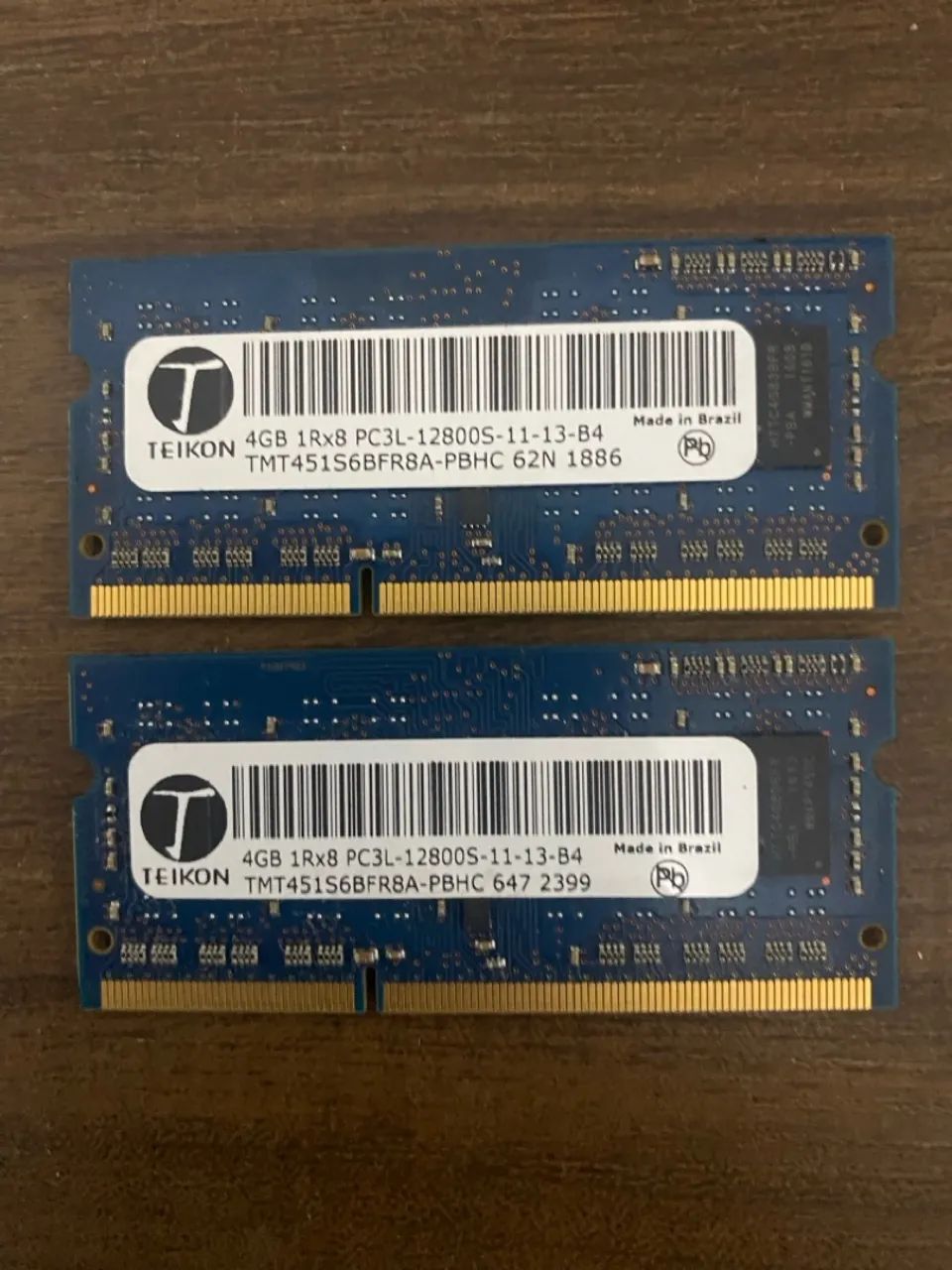 Memória RAM 4GB DDR3 Teikon para Notebook original Lenovo e