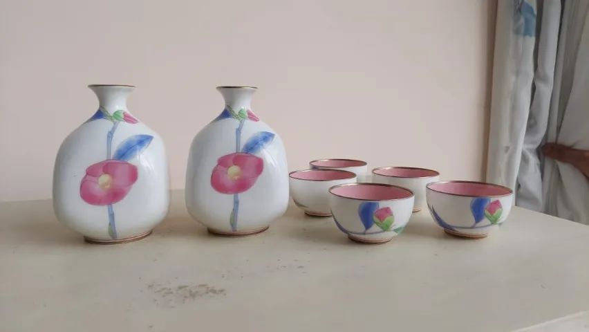 Conjunto de chá japonês de porcelana