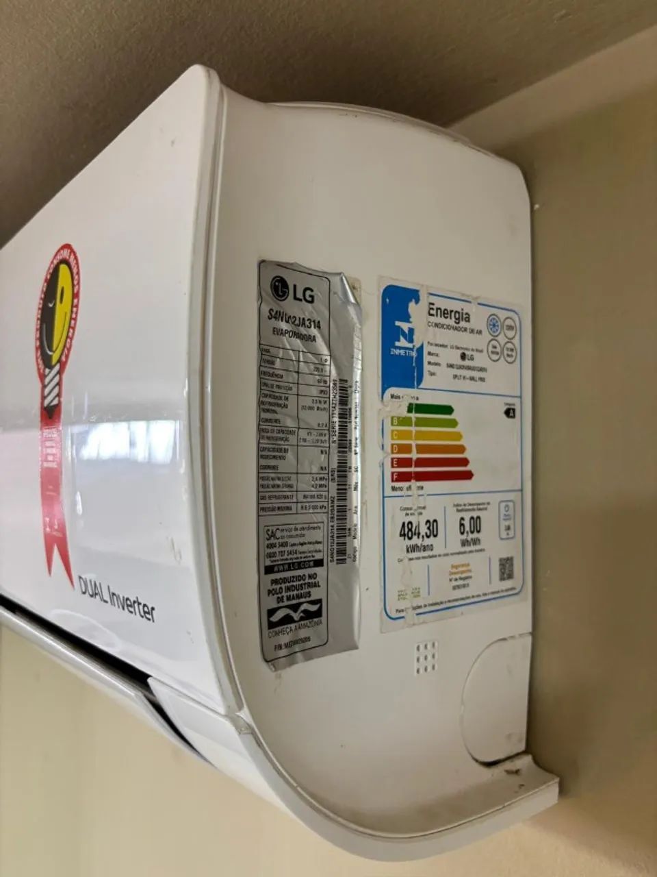 Ar Condicionado 12 mil Btus LG DUAL INVERTER