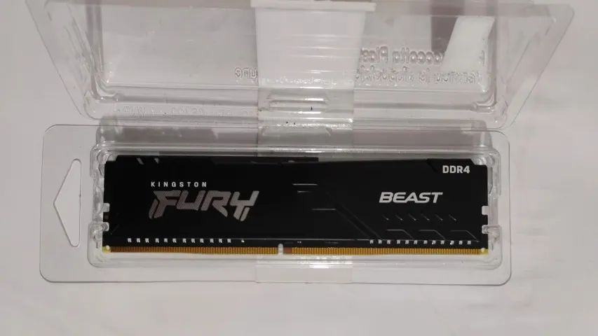 Memória Ram Para Pc Ddr4 3200Mhz Cl16 16Gb 1x16gb Kingston Fury 