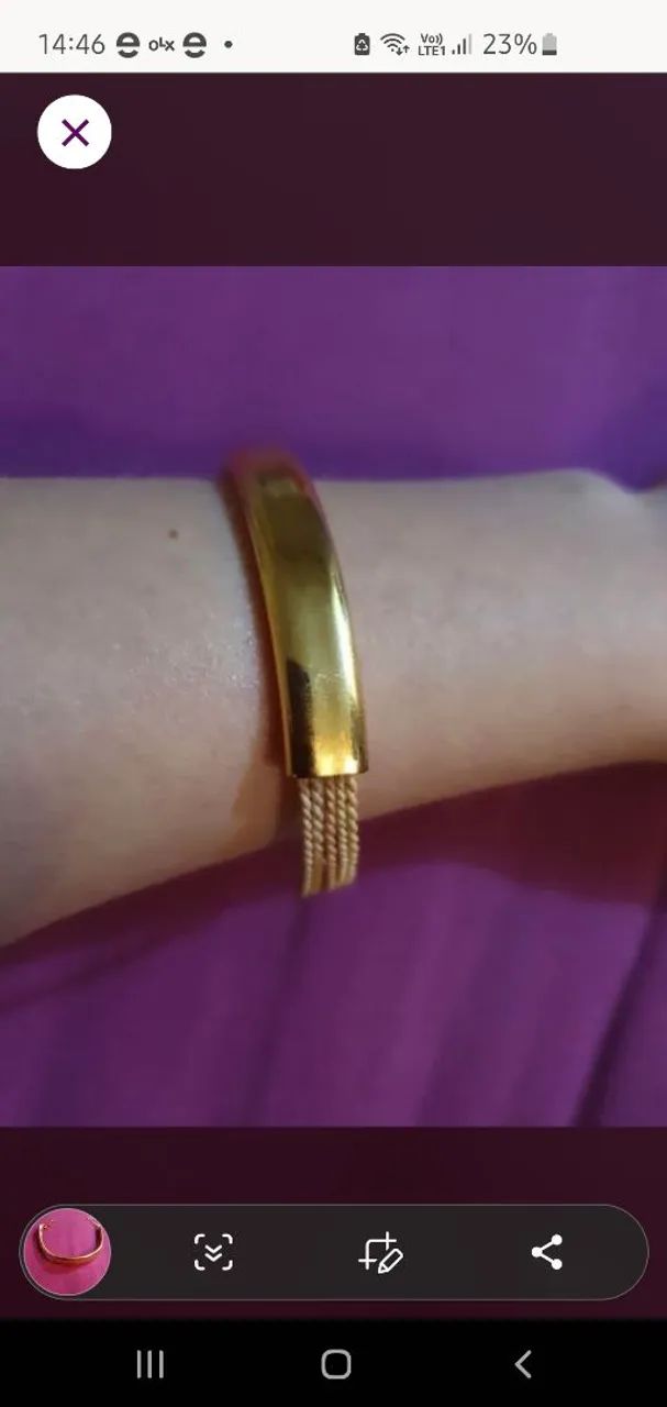Pulseira capim dourado  - Foto 2