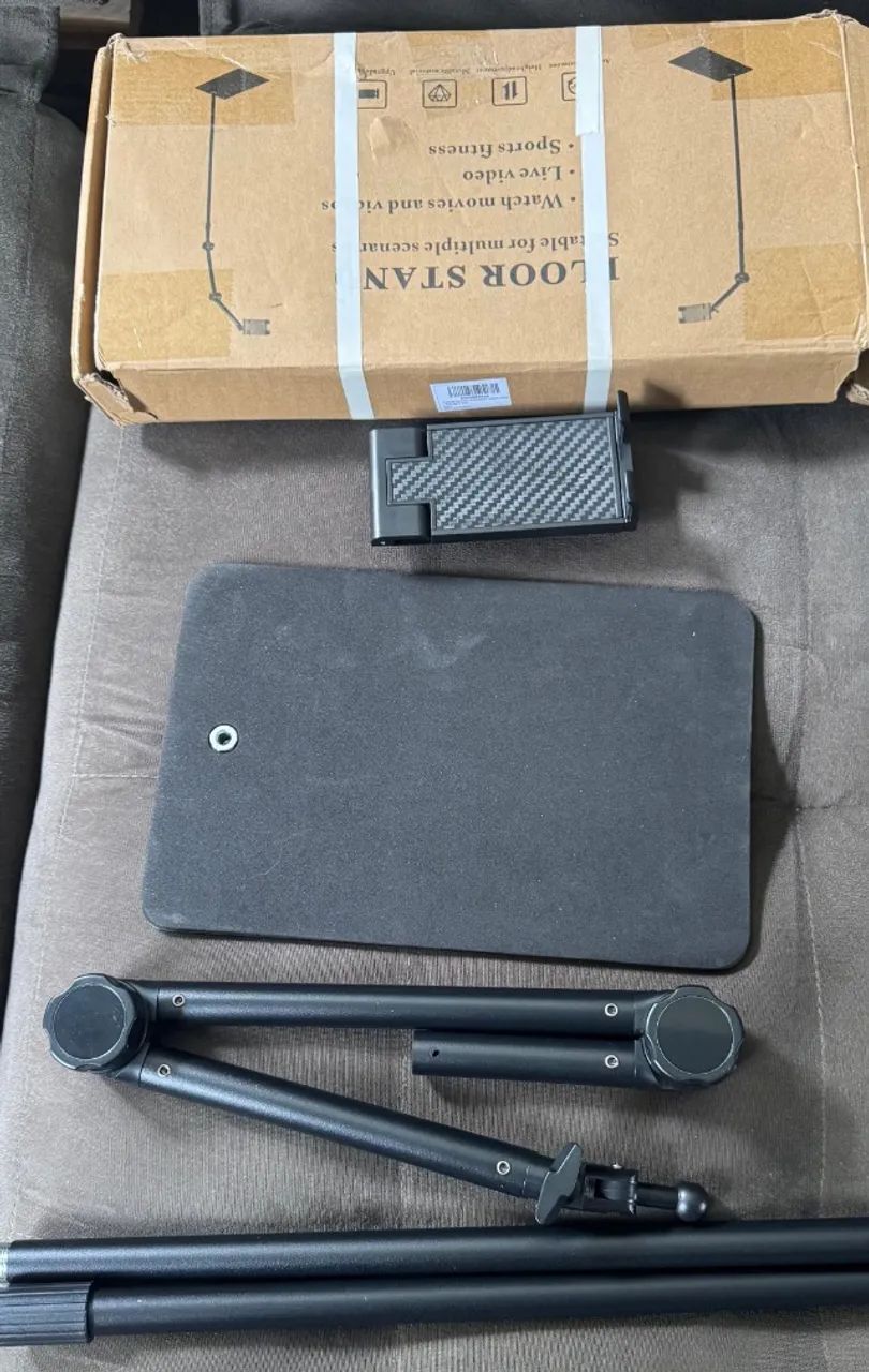Suporte de chão pedestal para tablet celular articulado 360 Floor Stand - Foto 5