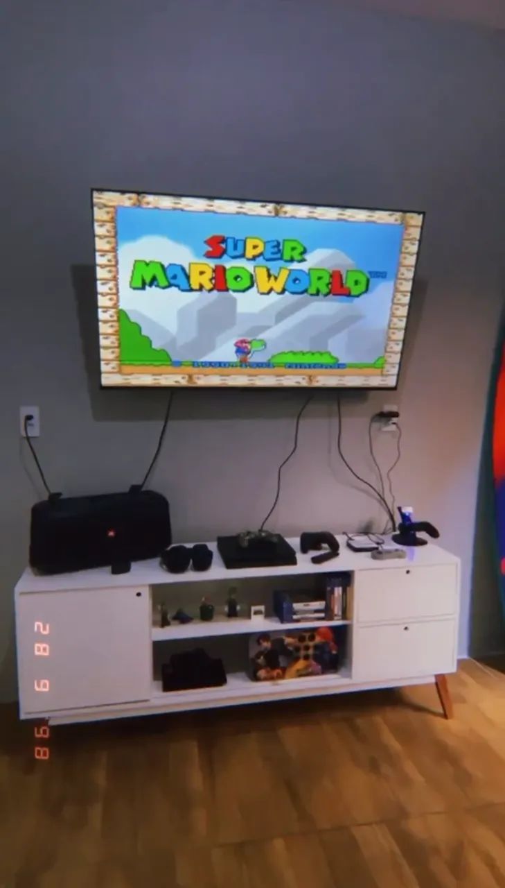 Rack para Tv com porta de correr e 2 gavetas - Foto 5