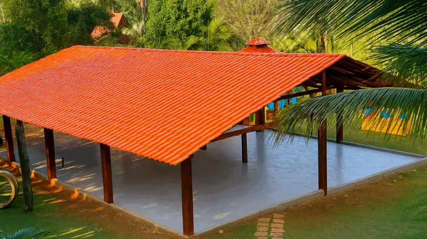 PROMOÇÃO IMPERDÍVEL TELHA PVC COR CERAMICA COLONIAL 69,90 A VISTA 