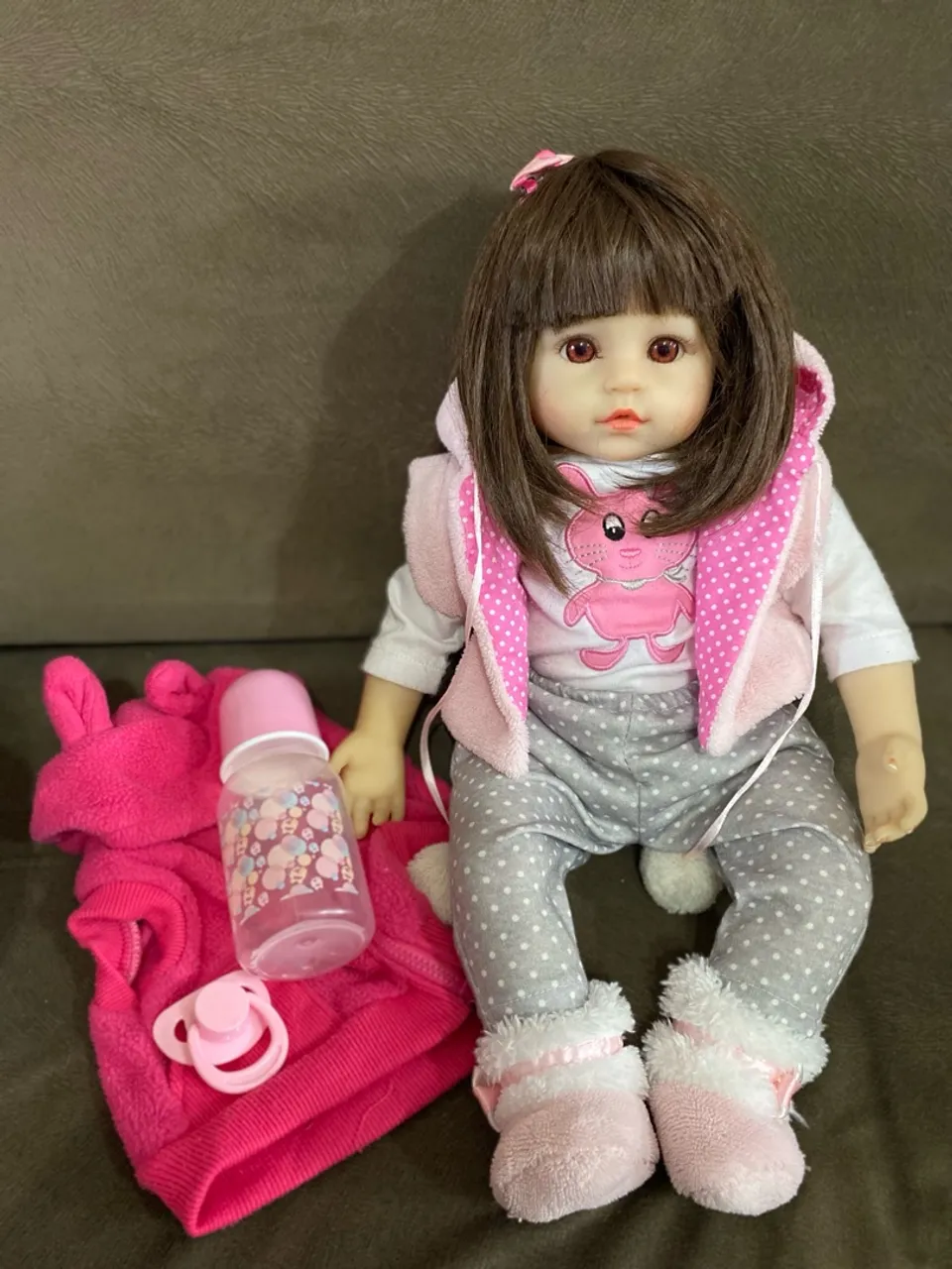 Linda Boneca Reborn com Acessórios - Perfeita para Presentear!