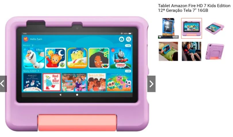Tablet Fire 7 Kids da Amazon ( novo na caixa) - Foto 2