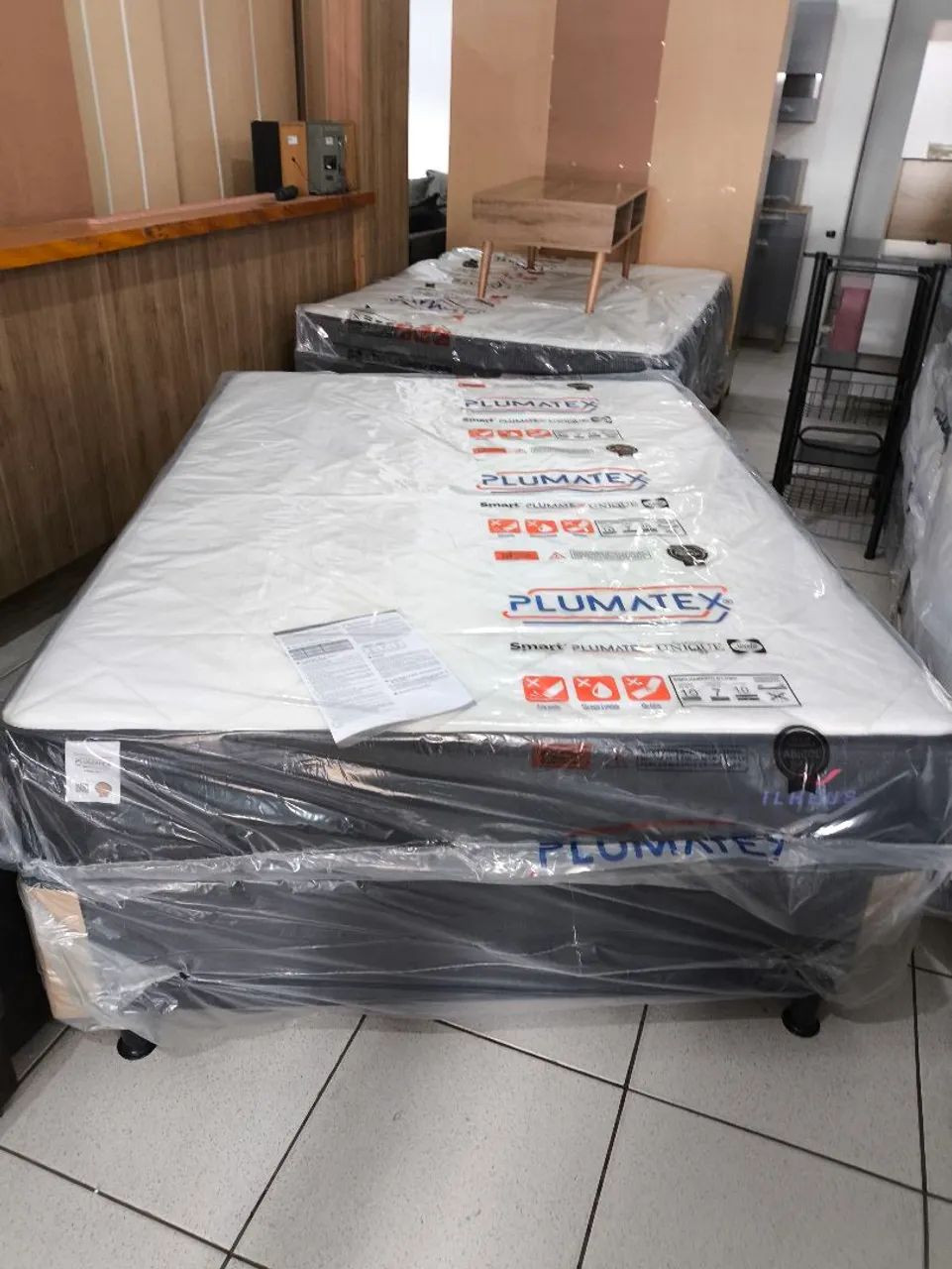 Cama box casal base mais colchão de mola ensacada com 25 cm  - Foto 5
