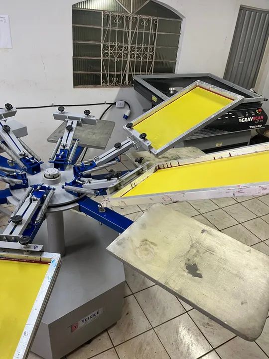 Carrossel Manual de Serigrafia Yguaçú 6 Berços e 6 Garras Giratórias  - Foto 3