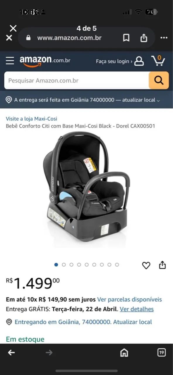 Cadeirinha de Bebê - Bebê Conforto Maxi-Cosi - Foto 4