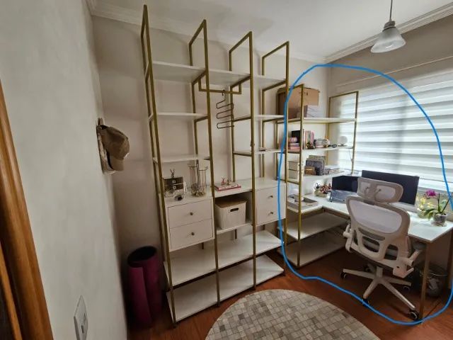 Estante + Escrivaninha Industrial com Metalon e MDF - Foto 5