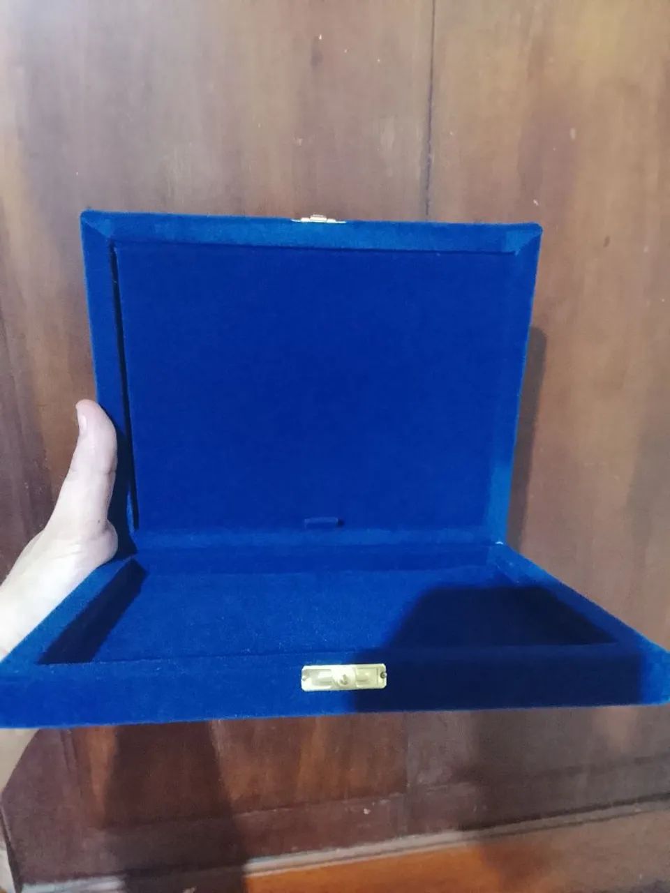 Caixa Aveludada Azul