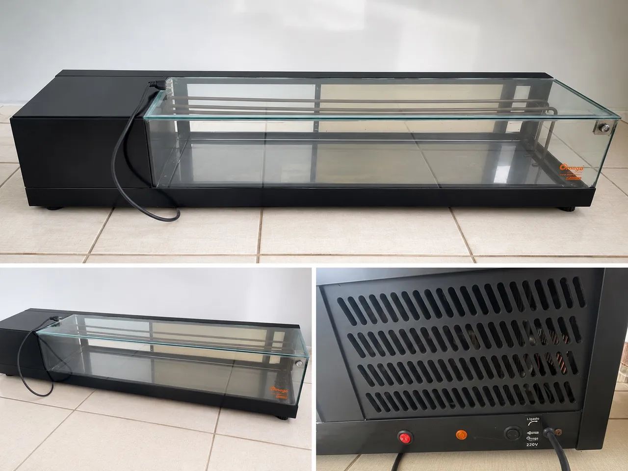 Vitrine Refrigerada de Bancada Ômega 220V