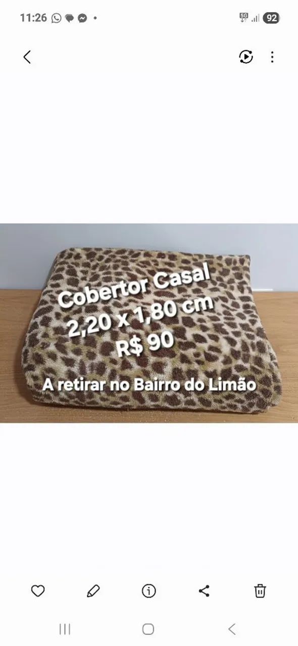 Cobertor Casal