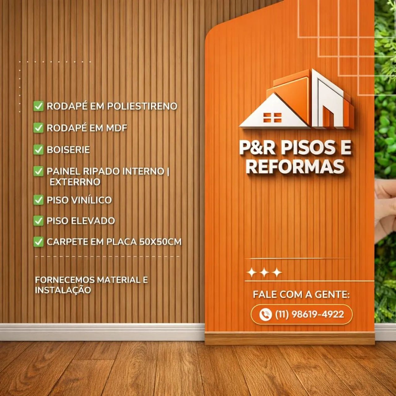 Rodapé em Poliestireno 7cm - Branco com Friso Superior - Foto 5