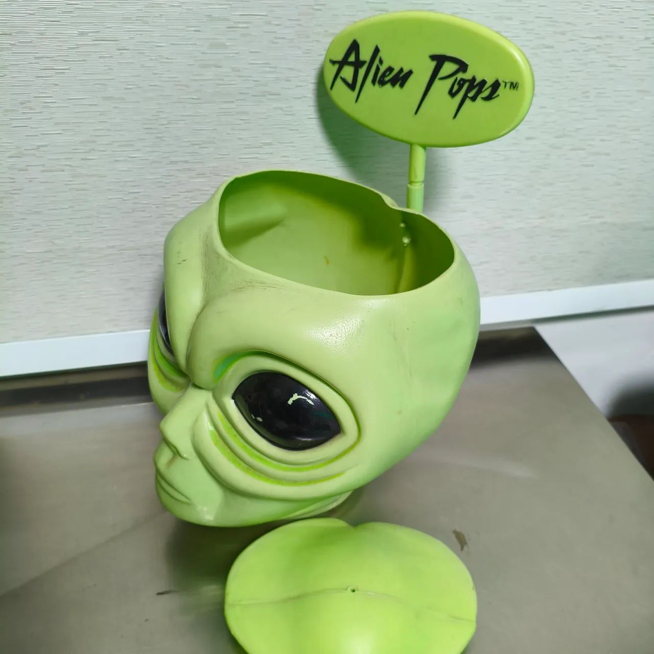 Display Alien Pops Anos 90 Vintage 1997 Cabeça Alien Raro - Foto 5