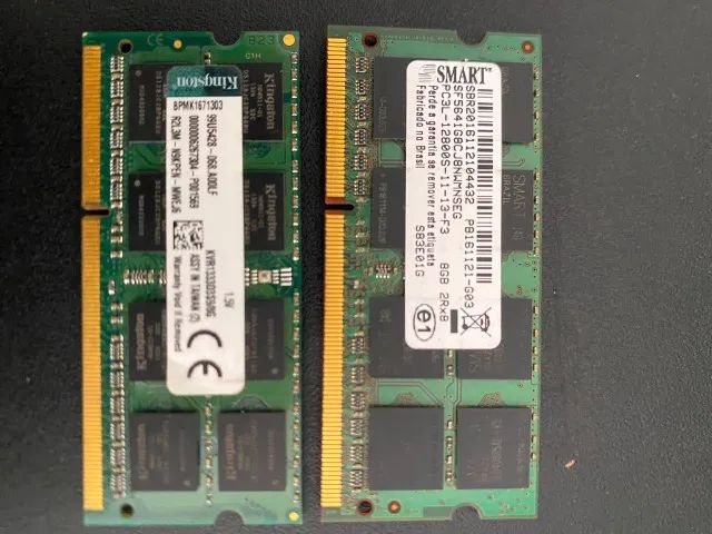 2x Memorias 8GB DDR3