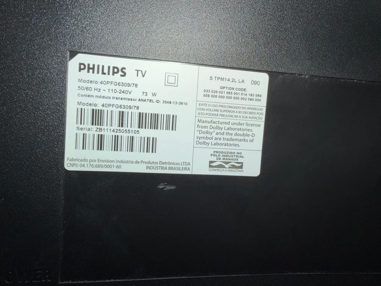 TV Philips 40 Polegadas Full HD com Ambilight (Luzes Traseiras) - Foto 5
