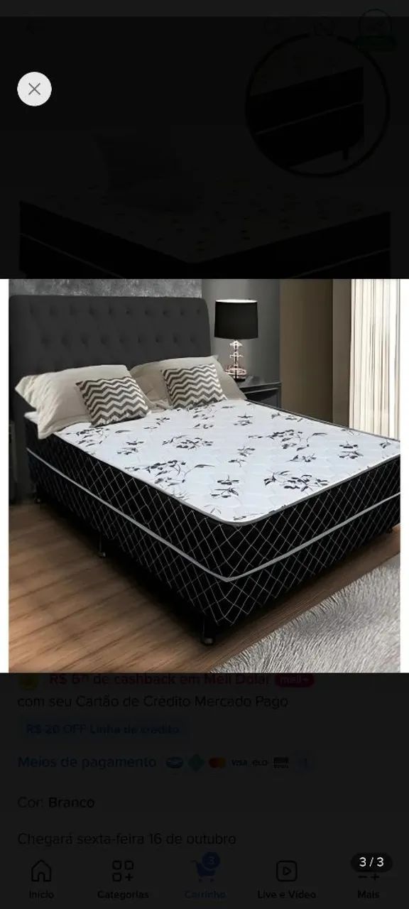 Cama de casal semi nova  - Foto 4