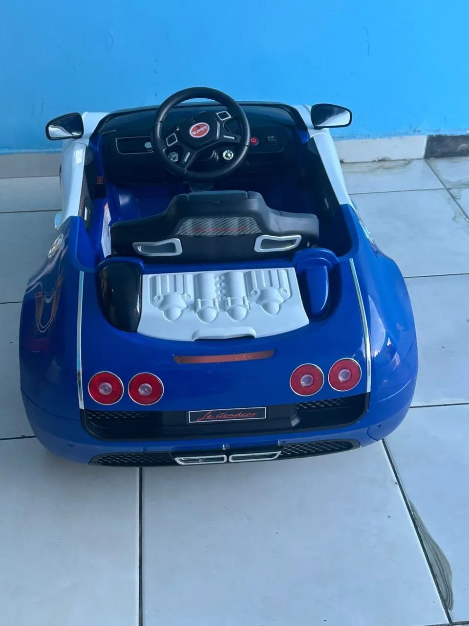 Veículo Elétrico - 12V - Branco e Azul - Bel Fix   - Foto 3