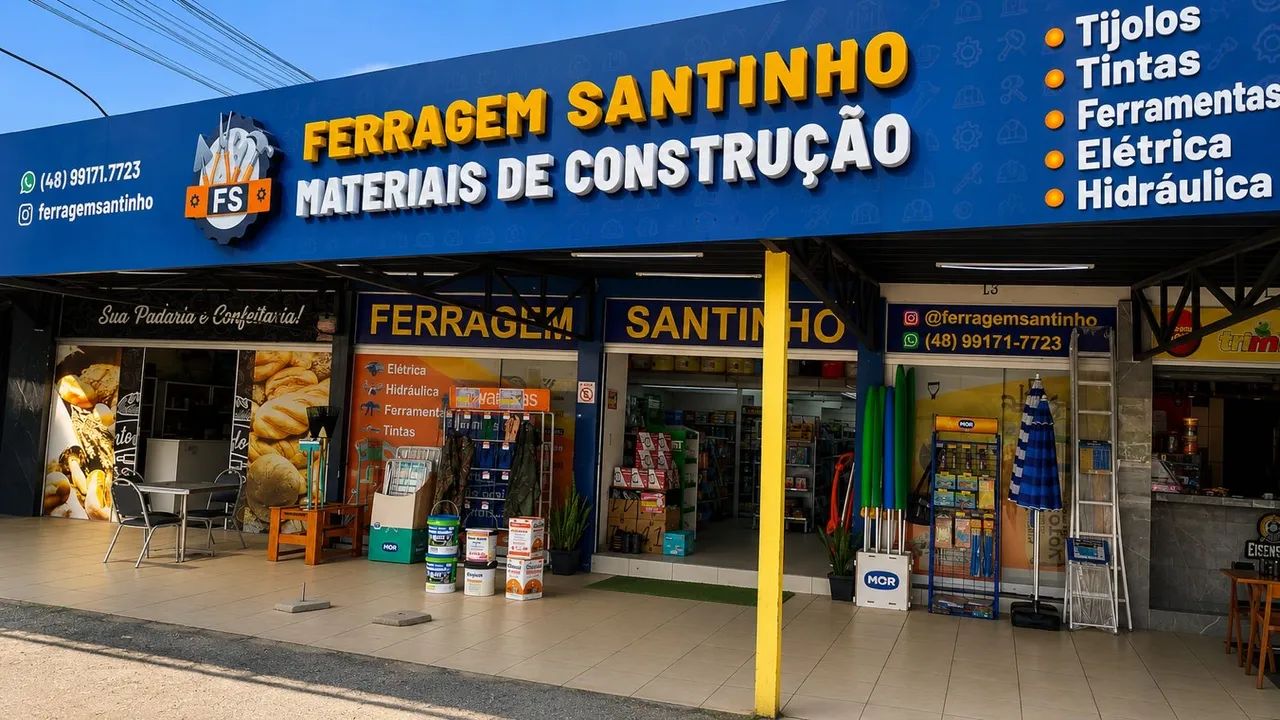 VENDE-SE PONTO COMERCIAL - MATERIAIS DE CONSTRUÇÃO | SANTINHO