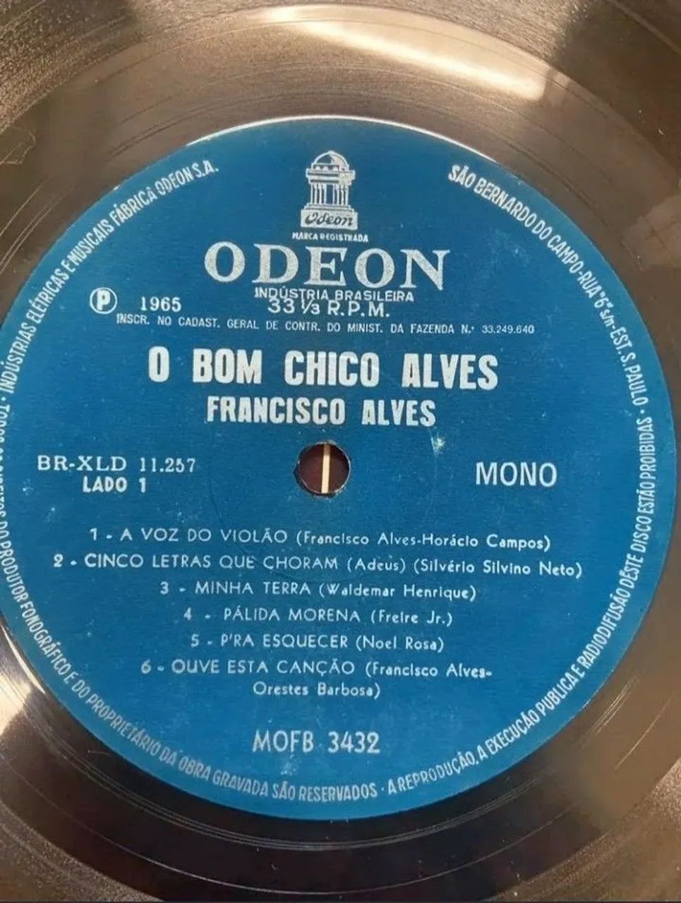 Vinil Francisco Alves, O Bom Chico Alves. - Foto 2