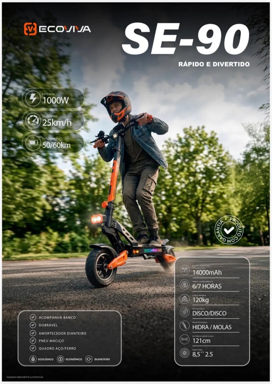PATINETE ECOVIVA 1000W - Foto 3