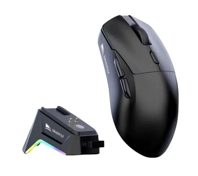 Mouse Gamer Smailwolf M3 PRO  Sensor 3311 Tri Mode com Base de Carregamento