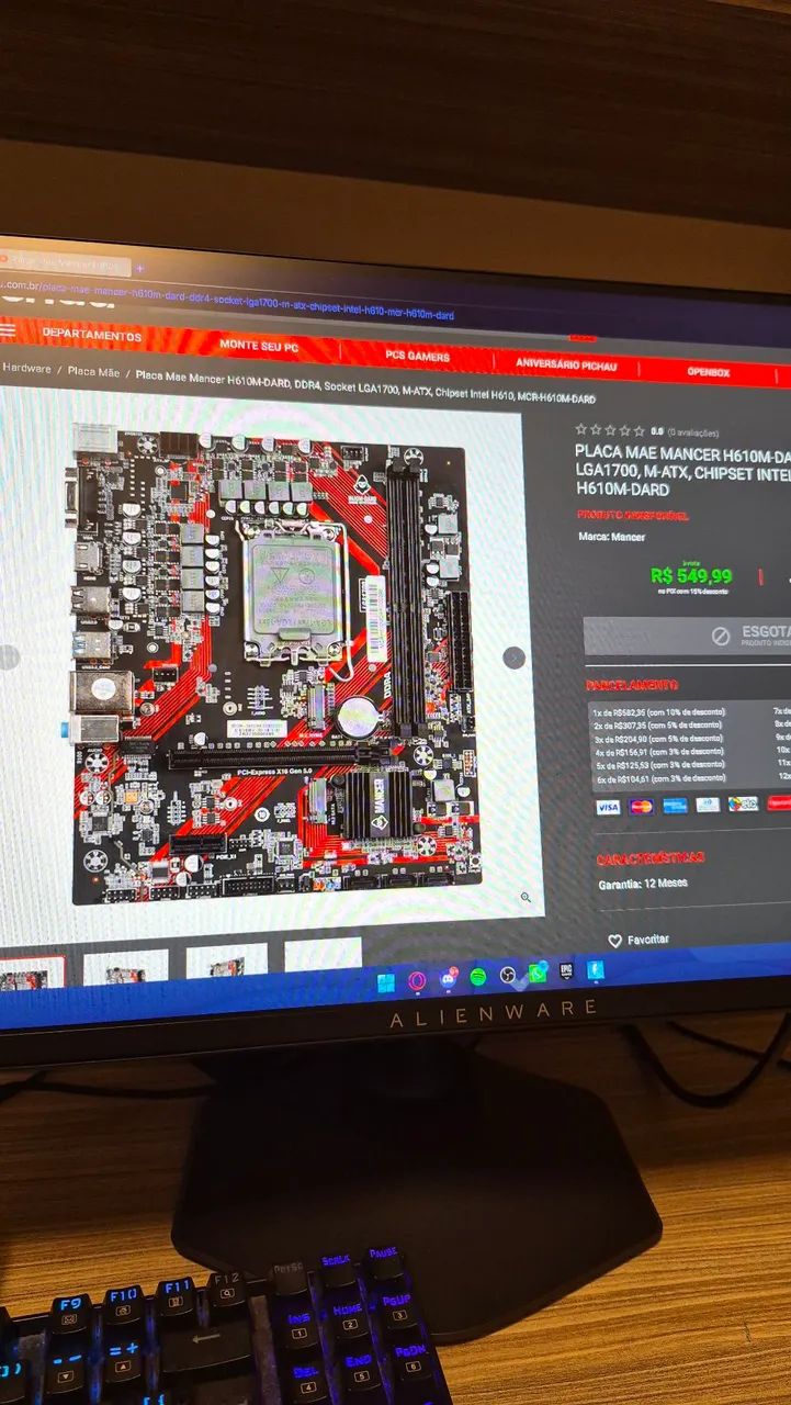 PLACA MÃE MANCER H610M-DARD  - Foto 3