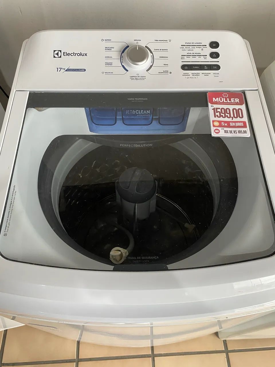 Máquina de lavar Electrolux 17kg 