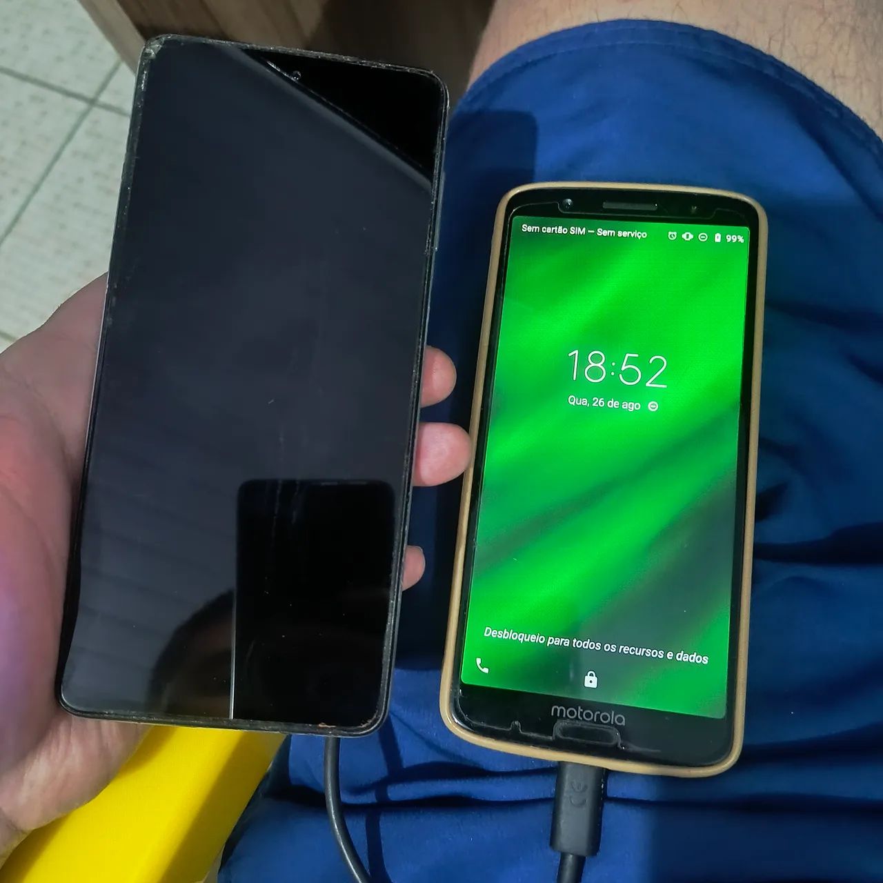 Samsung M52 e moto g6plus  - Foto 3