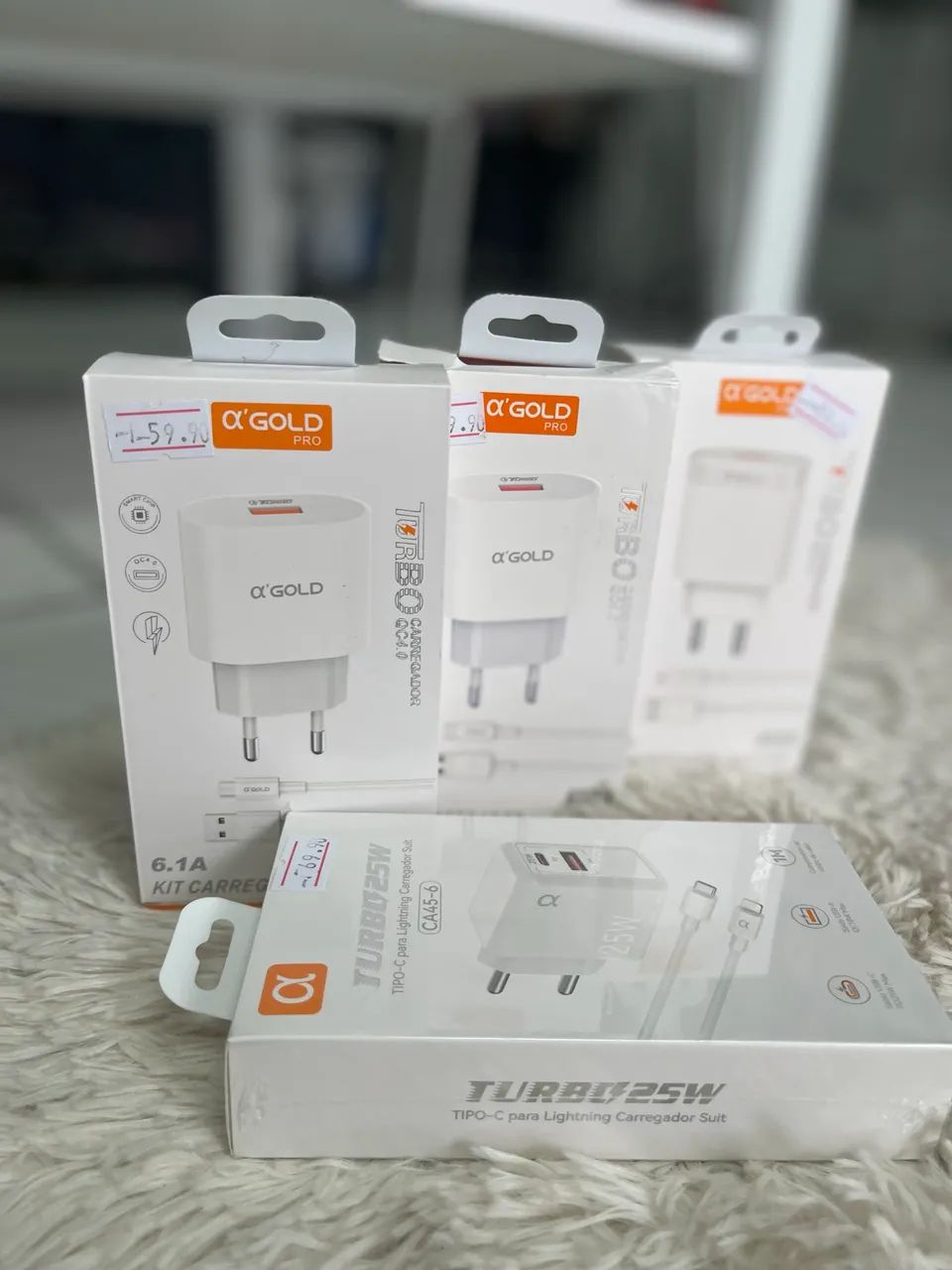 Carregador turbo tipo C iphone e V8 com garantia 