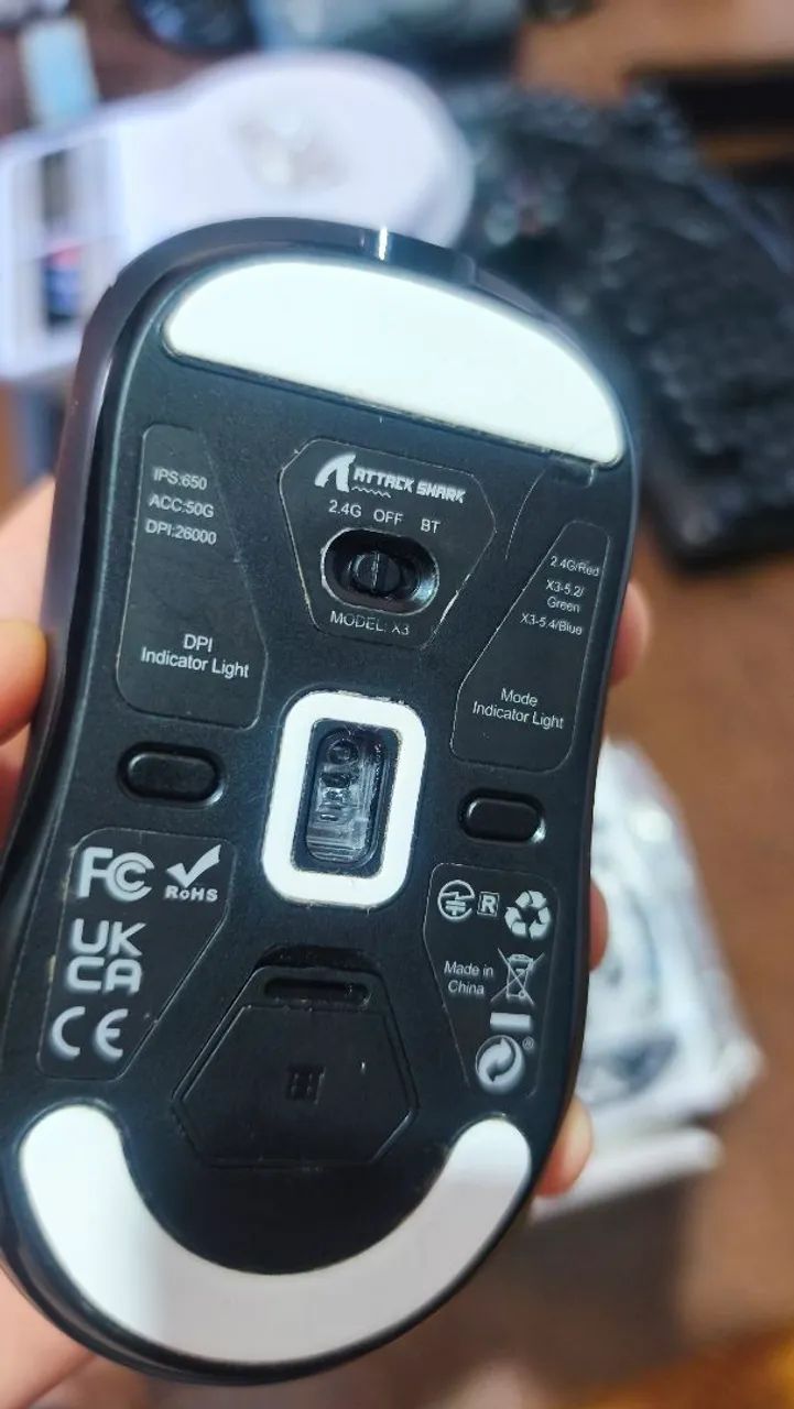 Attack Shark X3 PAW3395 Mouse Gamer - Foto 4