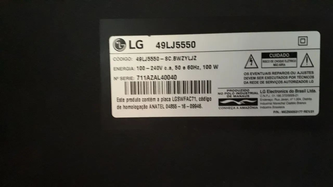 TV LG com display quebrado  - Foto 4