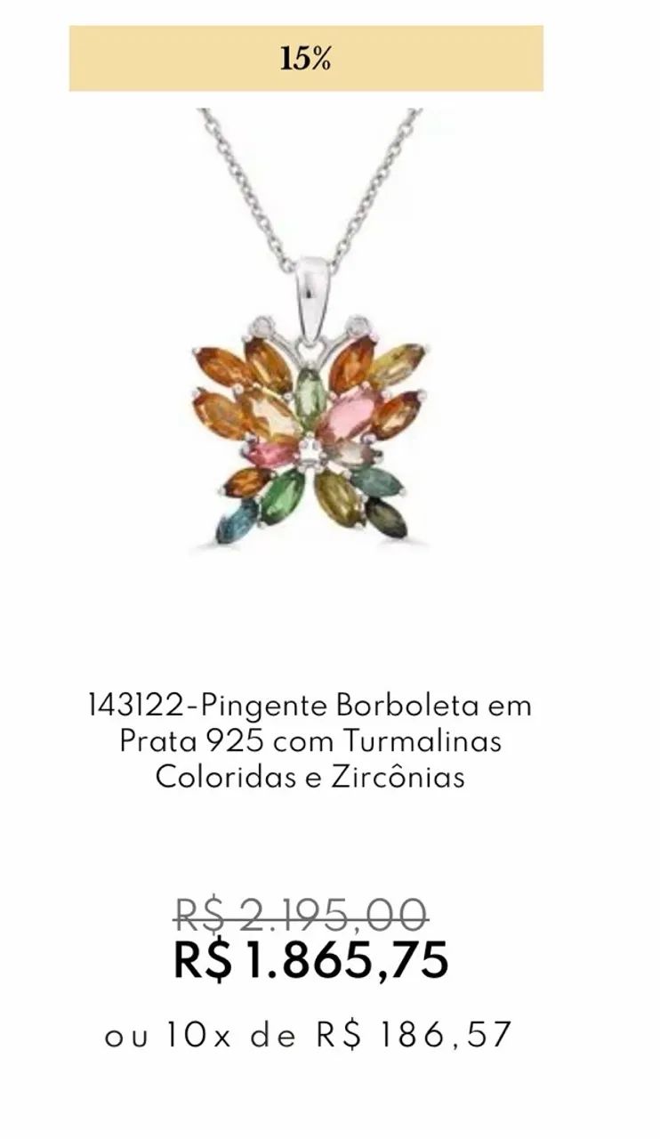 Colar prata 925 com pedras!  - Foto 2