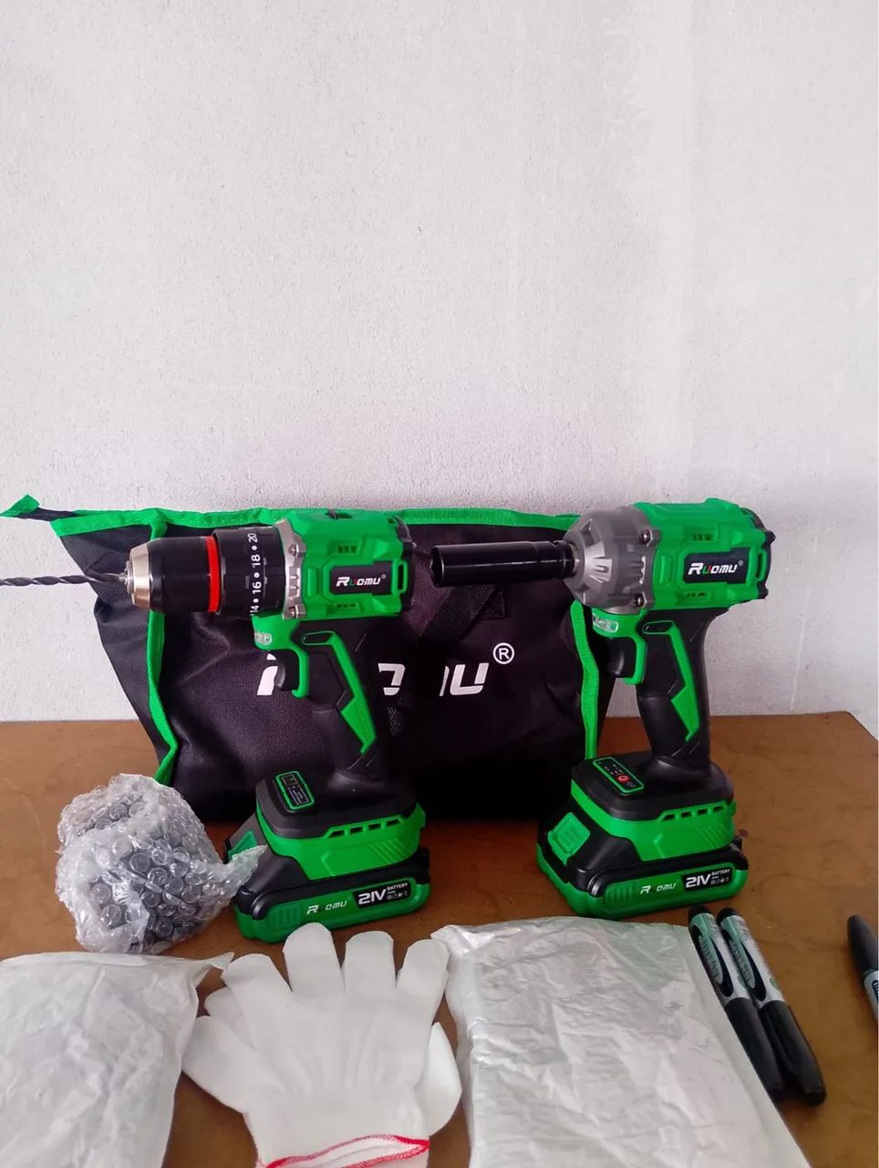 Conjunto de ferramentas CHAVE IMPACTO +PARAFUSADEIRA - Foto 5