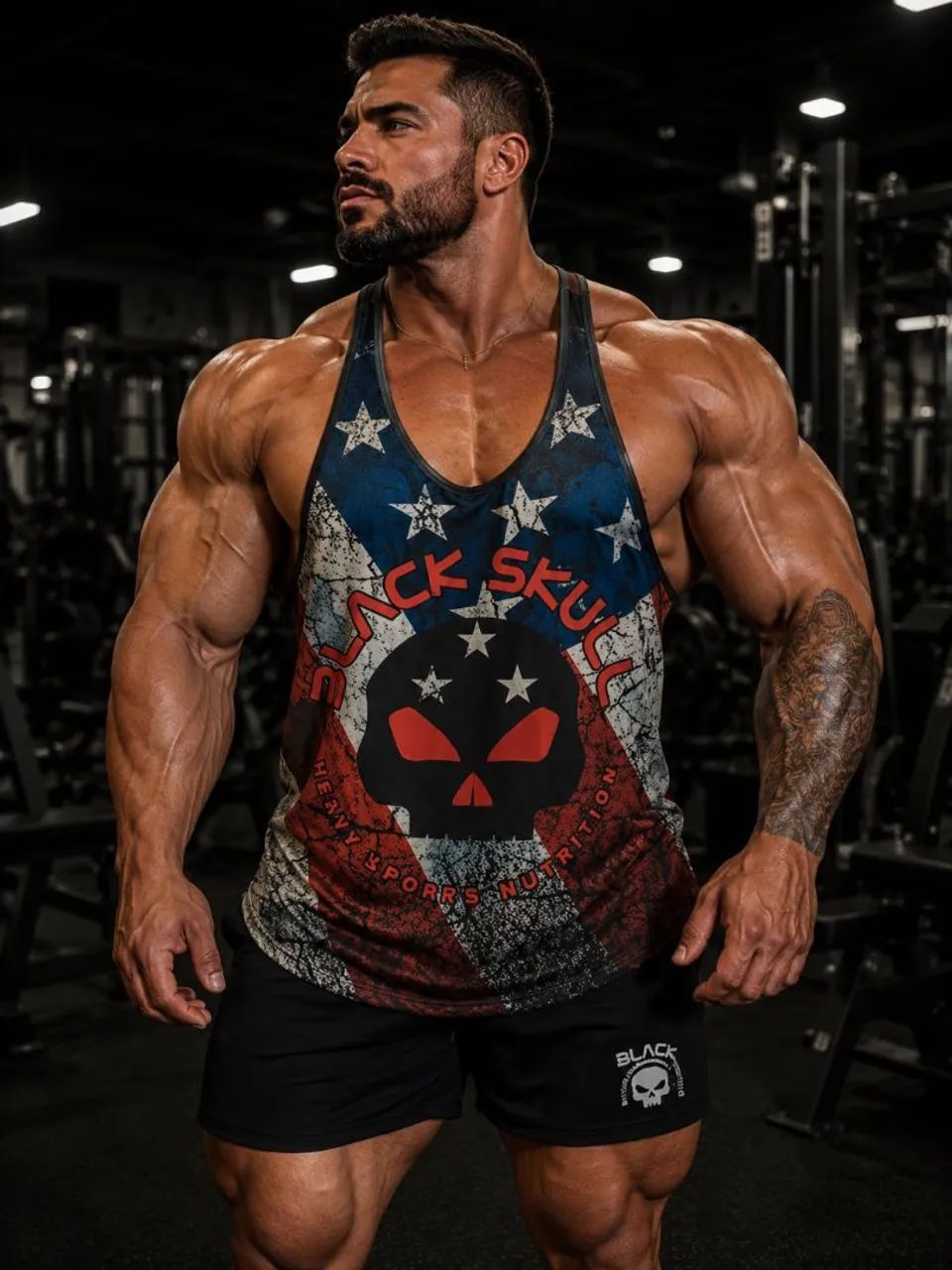 Regata Cavada Punisher Justiceiro Black Skul - Foto 4