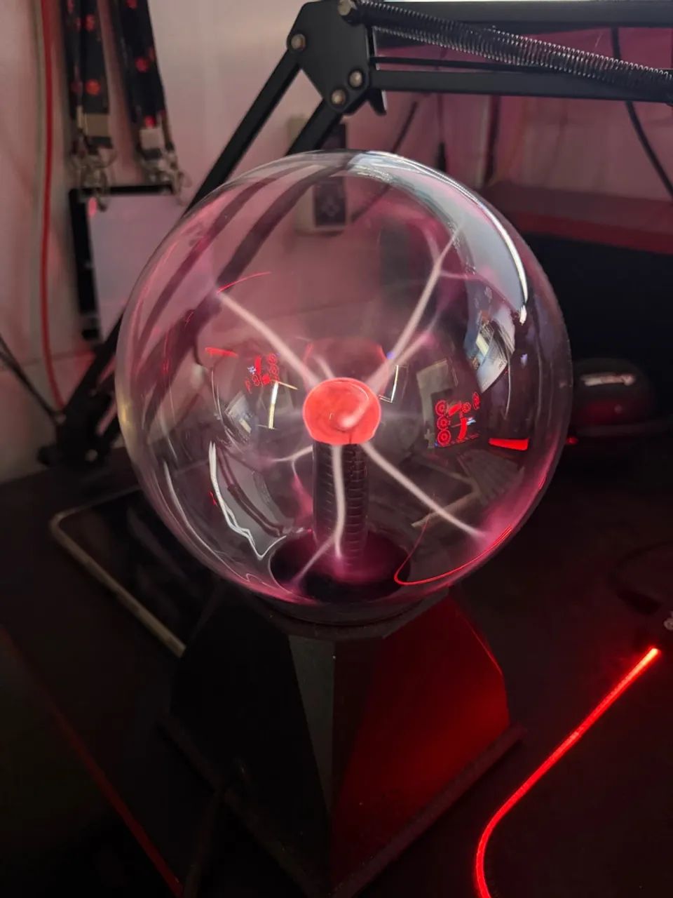 luminária globo de plasma