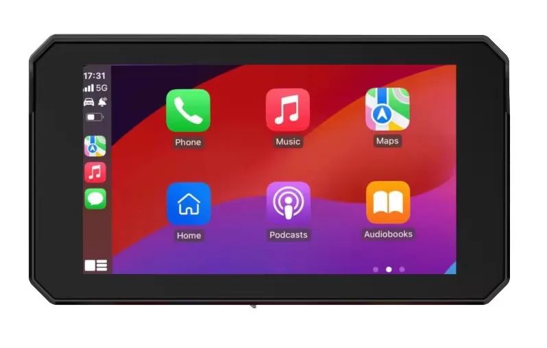 Multimídia para moto 5 polegadas a prova d?água com CarPlay e Android auto - Foto 5
