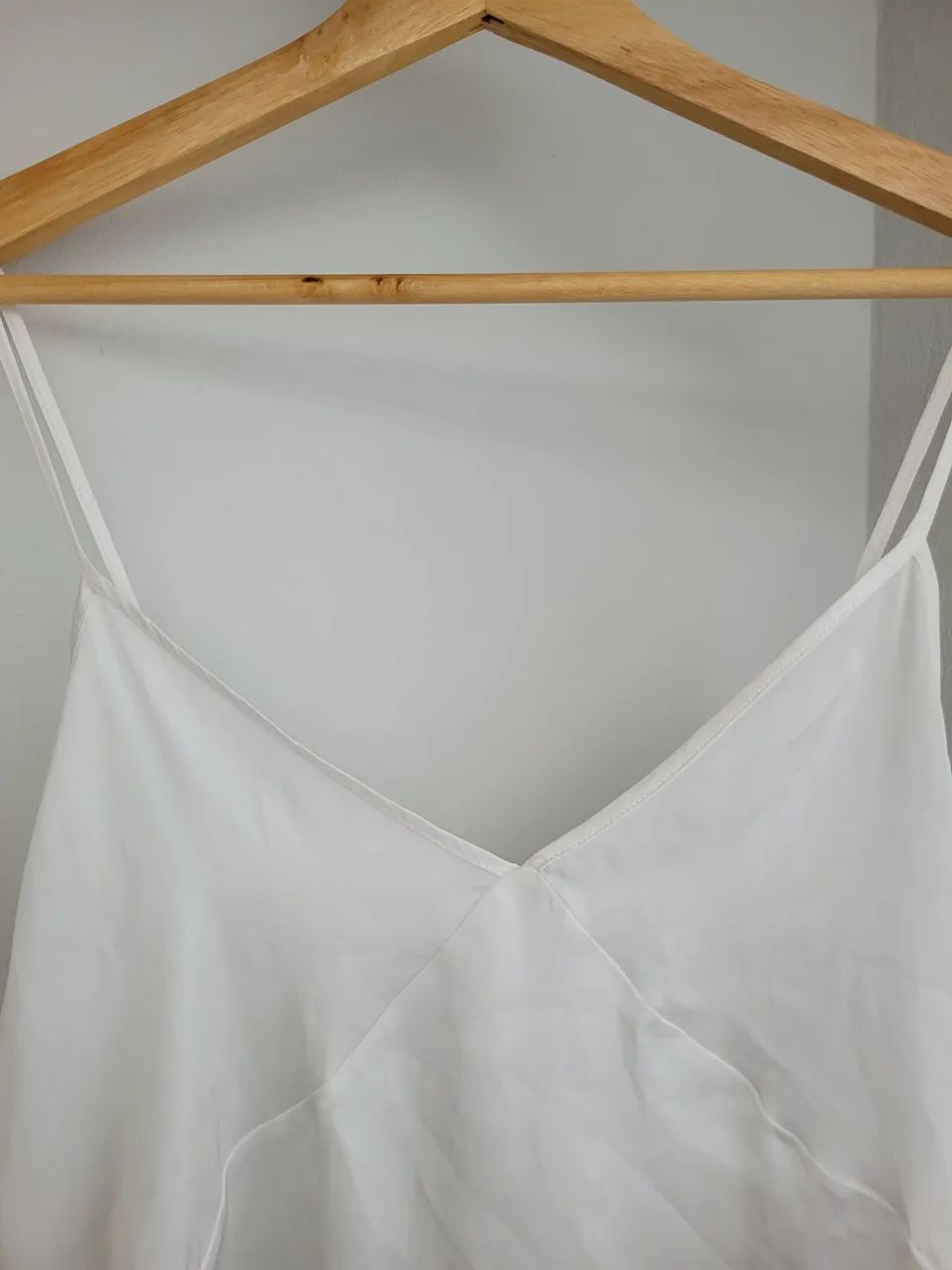 blusa zara branca de alça - Foto 3