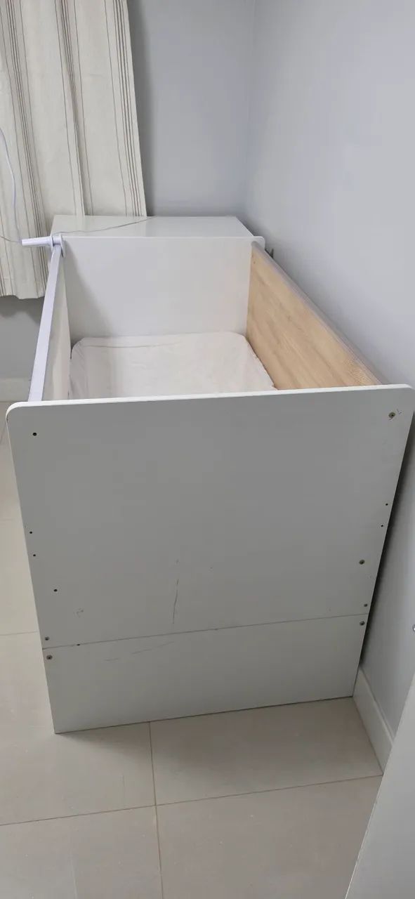 Berço Multifuncional 7 em 1 Evolutivo com Cômoda e Cama auxiliar  - Foto 3