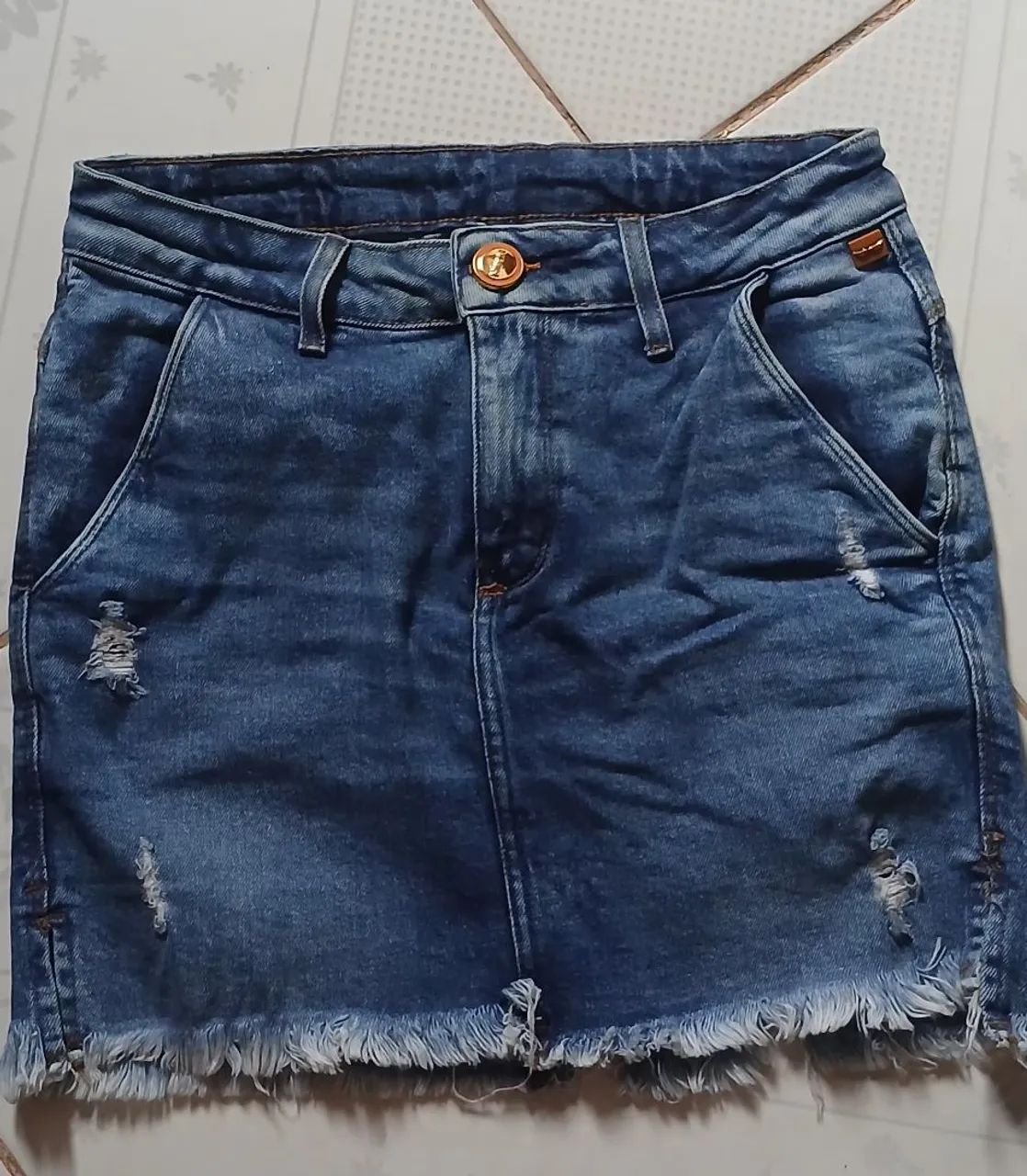 Saia jeans 