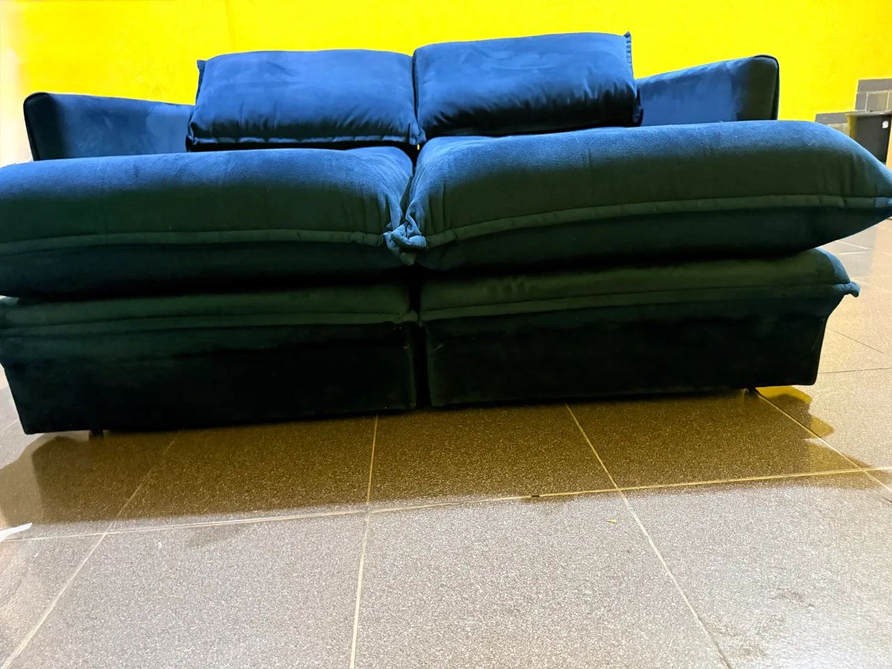 Sofá Retrátil 1,70  Novo 1.500 / Apartamento Azul 497278575707443203