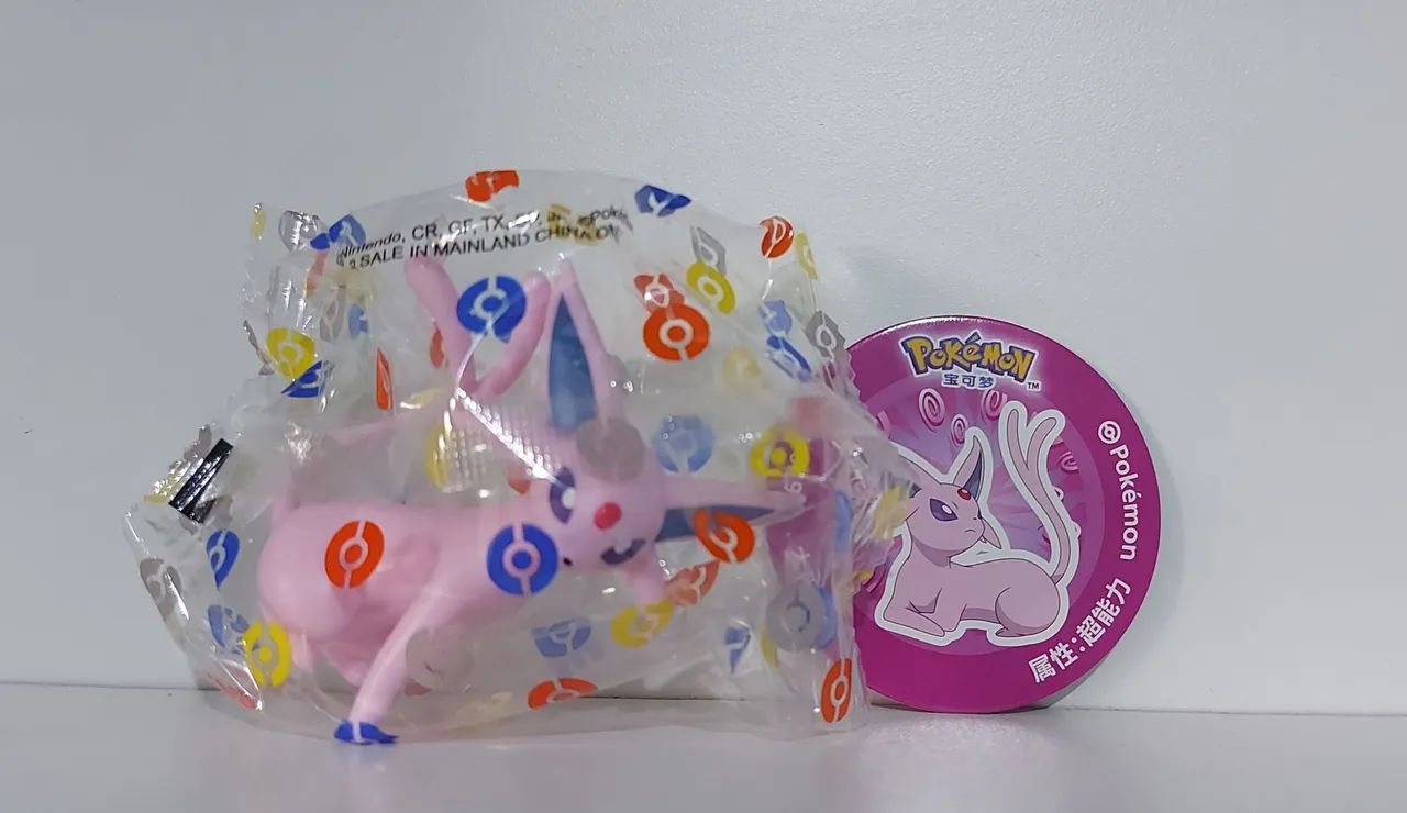 Duas Pokebolas Originais Pokémon com Meowth e Espeon - Foto 3