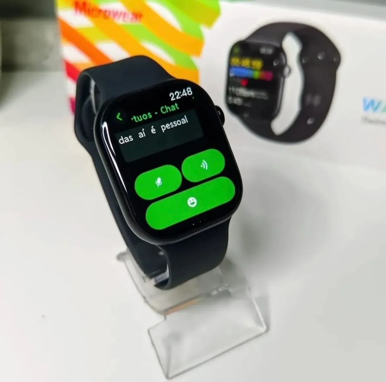 Smartwatch LANÇAMENTO responde WhatsApp + memória interna - Foto 2