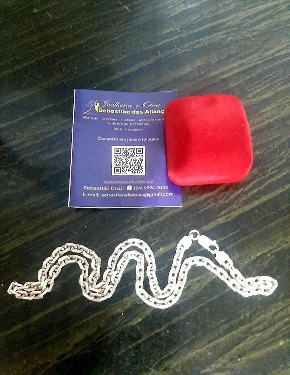 CORDÃO PRATA " 950K " MAÇICO  CARTIER 49 GRAMAS  - Foto 4