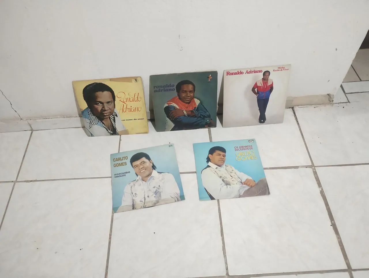 Discos de Vinil Ronaldo Adriano e Carlitos Gomes 