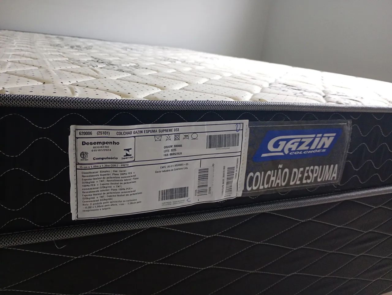 Box(Umaflex) com Colchão Supreme Gazin Preto