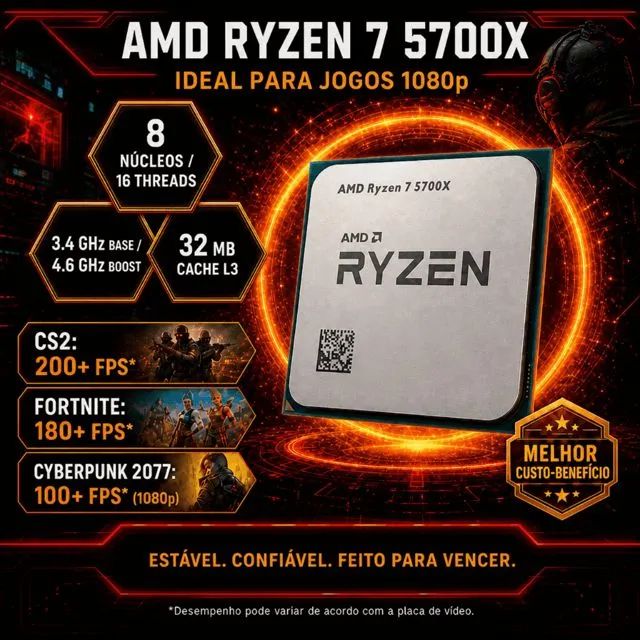 AMD Ryzen 7 5700X OEM - 8 Cores / 16 Threads<br>